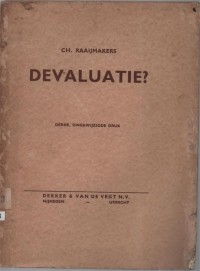 Image of Devaluasi?; Devaluatie?