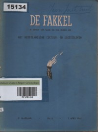 Image of De Fakkel: Het Nederlandsche Cultuur- en Geestesleven; Obor: Kehidupan Budaya dan Spiritual Belanda
