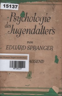 Image of Psychologie des Jugendalters; Psikologi Masa Remaja