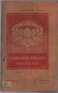 Image of Prabuddha Bharata of Ontwaakt India; Prabuddha Bharata atau India yang Terjaga