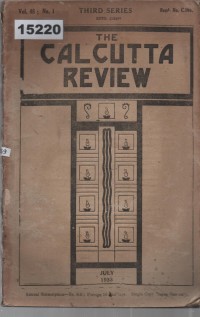 Image of The Calcutta Review (1933); Tinjauan Calcutta