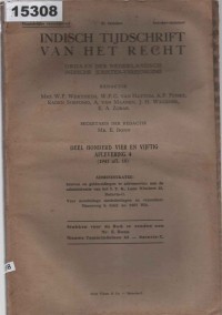Image of Indisch Tijdschrift van het Recht; Jurnal Hindia tentang Hukum