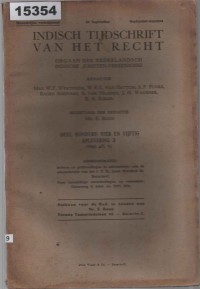 Image of Indisch Tijdschrift van Het Recht; Majalah Hukum Hindia