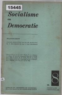Image of Socialisme en Democratie ; Sosialisme dan Demokrasi
