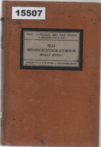 Image of Das Weihnachtsoratorium; Oratorium Natal