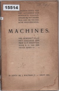 Image of Machines; Mesin