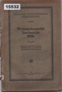 Image of Wetenschappelijk Jaarbericht 1934 ; Laporan Tahunan Ilmiah 1934