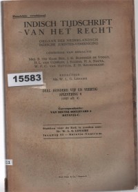 Image of Indisch Tijdschrift van het Recht; Jurnal Hukum Hindia Belanda