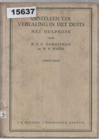 Image of Opstellen ter Vertaling in het Duits met Hulpboek ; Karangan untuk Penerjemahan dalam Bahasa Jerman dengan Buku Bantuan
