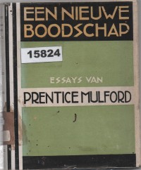 Image of Een Nieuwe Boodschap ; Sebuah Pesan Baru