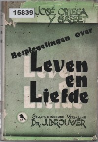 Image of Bespiegelingen over Leven en Liefde; Renungan tentang Kehidupan dan Cinta