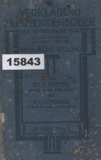 Image of : Beknopt Verklarend Zakwoordenboekje der Nederlandsche Taal met een Kort Overzicht van de Spelling ;  Kamus Saku Penjelasan Singkat Bahasa Belanda dengan Ringkasan Ejaan