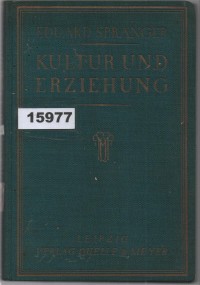 Image of Kultur und Erziehung: Gesammelte Pädagogische Aufsätze ; Budaya dan Pendidikan: Kumpulan Esai Pedagogi