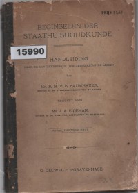 Image of Beginselen der Staathuishoudkunde ; Prinsip-Prinsip Ilmu Ekonomi Negara