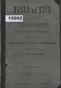 Image of Noord en Zuid: Tijdschrift ten Dienste van ; urnal untuk Guru dalam Studi Bahasa dan Sastra Belanda