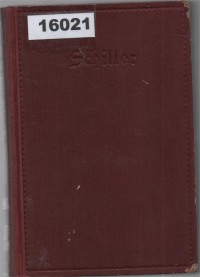 Image of Schillers Sämtliche Werke; Seluruh Karya Schiller