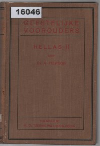 Image of Geestelijke Voorouders: Studiën Over Onze Beschaving III - Hellas II; Nenek Moyang Spiritual: Studi tentang Peradaban Kita, Hellas II