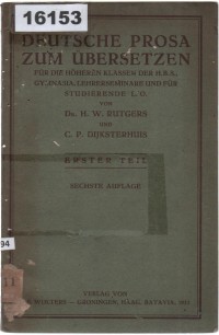 Image of Deutsche Prosa zum Übersetzen; Prosa Jerman untuk Diterjemahkan