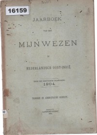 Image of Jaarboek van het Mijnwezen in Nederlandsch Oost-Indië; Buku Tahunan Pertambangan di Hindia Belanda