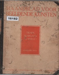 Image of Maandblad voor Beeldende Kunsten ;  Majalah Bulanan untuk Seni Rupa