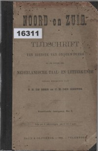 Image of Noord en Zuid: Tijdschrift ten Dienste van Onderwijzers bij de Studie der Nederlandsche Taal- en Letterkunde ; Utara dan Selatan: Jurnal untuk Guru dalam Studi Bahasa dan Sastra Belanda