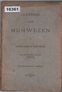 Image of Jaarboek van het Mijnwezen in Nederlandsch Oost-Indië ; Buku Tahunan Pertambangan di Hindia Belanda