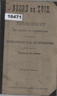 Image of Noord en Zuid: Tijdschrift ten Dienste van Onderwijzers bij de Studie der Nederlandsche Taal- en Letterkunde; Utara dan Selatan: Jurnal untuk Guru dalam Studi Bahasa dan Sastra Belanda