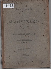 Image of Jaarboek van het Mijnwezen in Nederlandsch Oost-Indië ; Buku Tahunan Pertambangan di Hindia Belanda