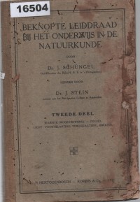 Image of Beknopte Leiddraad bij het Onderwijs in de Natuurkunde - Tweede Deel; Panduan Singkat untuk Pengajaran Fisika - Bagian Kedua