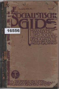 Image of De Socialistische Gids: Maandschrift der Sociaal-Democratische Arbeiderspartij ; Panduan Sosialis: Buletin Bulanan Partai Buruh Demokrat Sosial