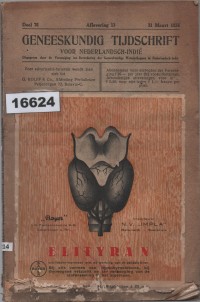 Image of Geneeskundig Tijdschrift voor Nederlandsch-Indië ; Jurnal Kedokteran untuk Hindia Belanda