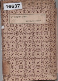 Image of Uit Hooft’s Lyriek; Lirik Hooft: Antologi Puisi