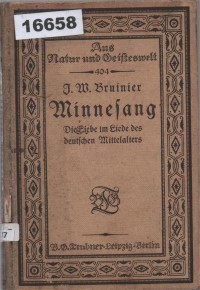 Image of Minnesang: Die Liebe im Liede des deutschen Mittelalters; Minnesang: Cinta dalam Syair di Abad Pertengahan Jerman