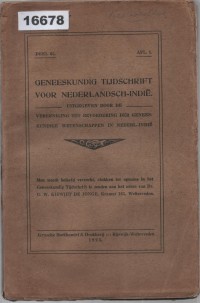 Image of Geneeskundig Tijdschrift voor Nederlandsch-Indië; Jurnal Kedokteran Hindia Belanda