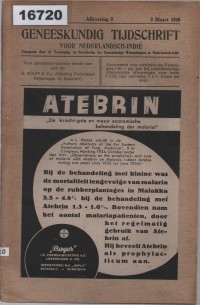 Image of Geneeskundig Tijdschrift voor Nederlandsch-Indië ; Jurnal Kedokteran untuk Hindia Belanda