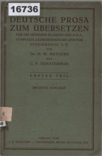 Image of Deutsche Prosa zum Übersetzen ; Prosa Jerman untuk Diterjemahkan