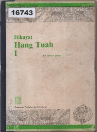 Image of Hikayat Hang Tuah I; Hikayat Hang Tuah I