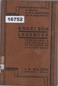 Image of Engelsch Leesboek ; Buku Bacaan Bahasa Inggris