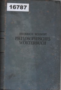 Image of Philosophisches Wörterbuch; Kamus Filsafat