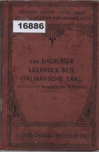 Image of Leerboek der Italiaansche Taal; Buku Pelajaran Bahasa Italia