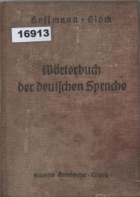 Image of Wörterbuch der deutschen Sprache in ihrer heutigen Ausbildung ; Kamus Bahasa Jerman dalam Perkembangannya Saat Ini