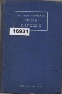 Image of Proza en Poëzie: Leesboek ; Prosa dan Puisi: Buku Bacaan