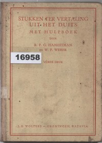 Image of Stukken ter Vertaling uit het Duits met Hulpboek ; Teks untuk Penerjemahan dari Bahasa Jerman dengan Buku Pendamping