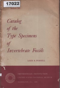 Image of Catalog of the Type Specimens of Invertebrate Fossils: Part I - Paleozoic Cephalopoda ; Katalog Spesimen Tipe Fosil Invertebrata: Bagian I - Cephalopoda Paleozoikum