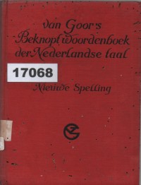 Image of Van Goor's Beknopt Woordenboek der Nederlandse Taal ; Kamus Ringkas Bahasa Belanda