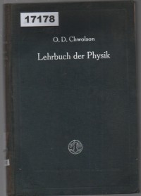 Image of Lehrbuch der Physik. Erster Band - Erster Teil: Mechanik und Meßmethoden; Buku Ajar Fisika. Jilid Pertama - Bagian Pertama: Mekanika dan Metode Pengukuran