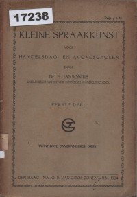 Image of Kleine Spraakkunst voor Handelsdag- en Avondscholen; Tata Bahasa Kecil untuk Sekolah Dagang dan Malam