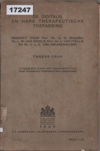 Image of De Digitalis en Hare Therapeutische Toepassing;  Digitalis dan Penerapan Terapeutiknya