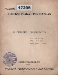Image of Pameran Koleksi Plakat Perjuangan di Pendopo Sonobudoyo; Pameran Koleksi Plakat Perjuangan di Pendopo Sonobudoyo