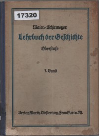 Image of Lehrbuch der Geschichte für höhere Schulen; Buku Ajar Sejarah untuk Sekolah Menengah Atas